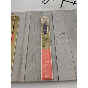 Vintage J&P Coats Neck Opening Metal Zipper 22" Cloister Brown 56-B